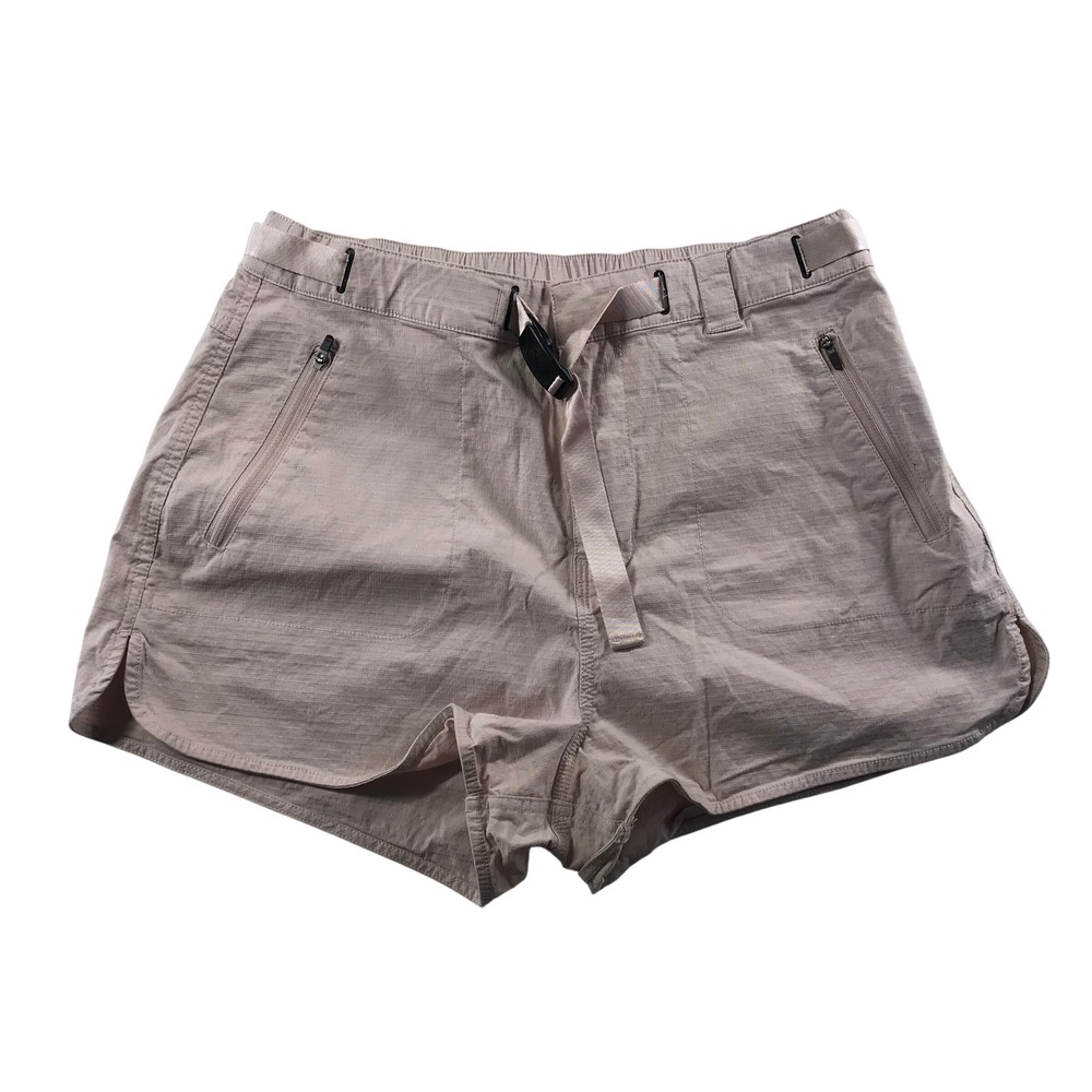 Roark Womens Mauve Ripstop Adventure Shorts Size M Integrated Belt Zip Pockets